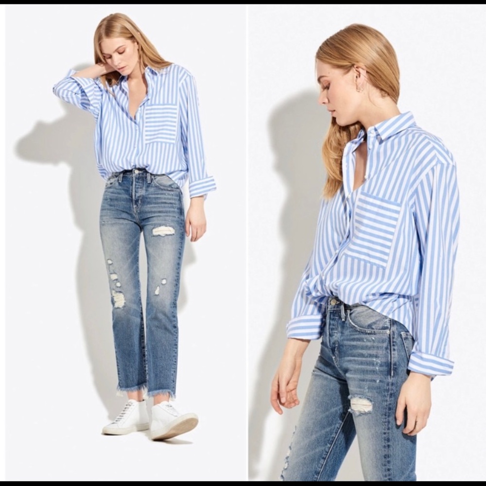 AYR Deep End Striped Blouse